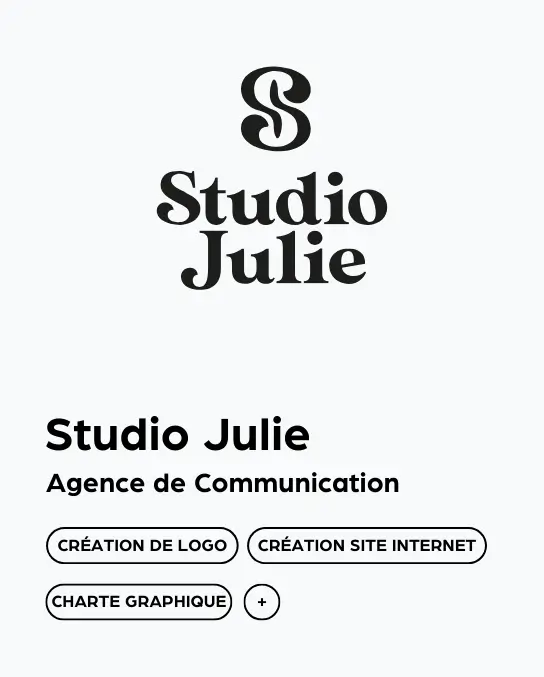 Portfolio 19 Studio Julie Portfolio Prismaze Monaco Agence de Communication Site internet Logo creation referencement seo sea digital charte graphique identité visuelle