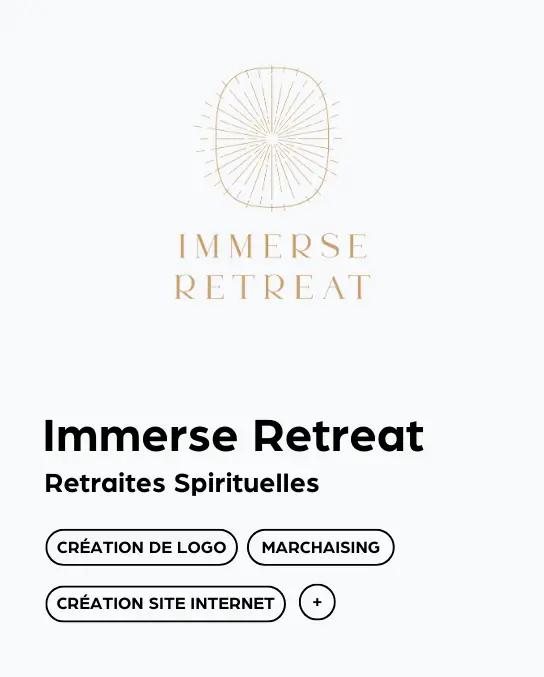 Portfolio 16 Immerse retreat Portfolio Prismaze Monaco Agence de Communication Site internet Logo creation referencement seo sea digital charte graphique identité visuelle