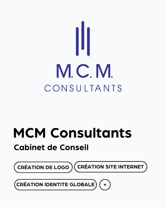 Portfolio 15 MCM Consultants Portfolio Prismaze Monaco Agence de Communication Site internet Logo creation referencement seo sea digital charte graphique identité visuelle